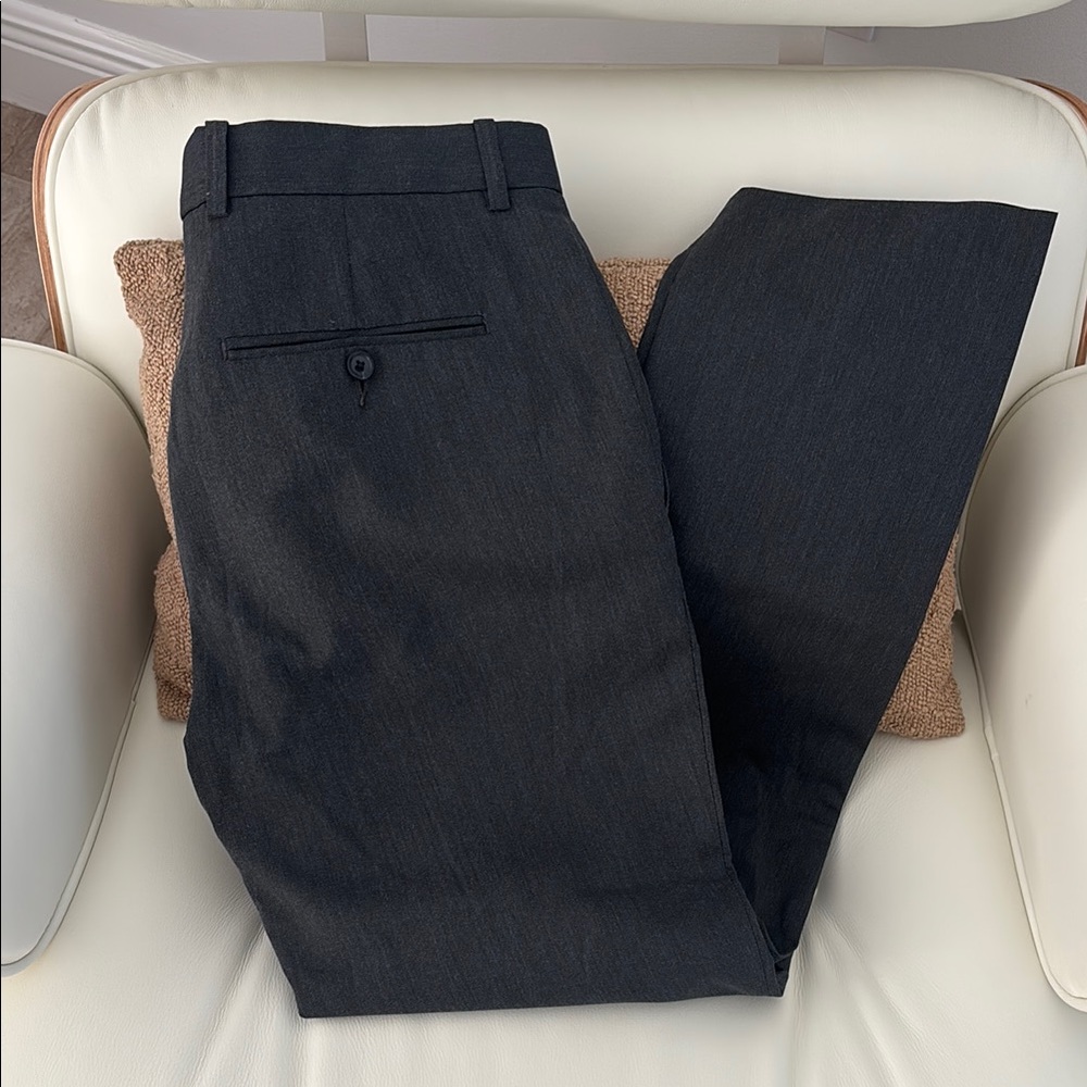 Perry Ellis Portfolio Very Slim Charcoal Dress Pants